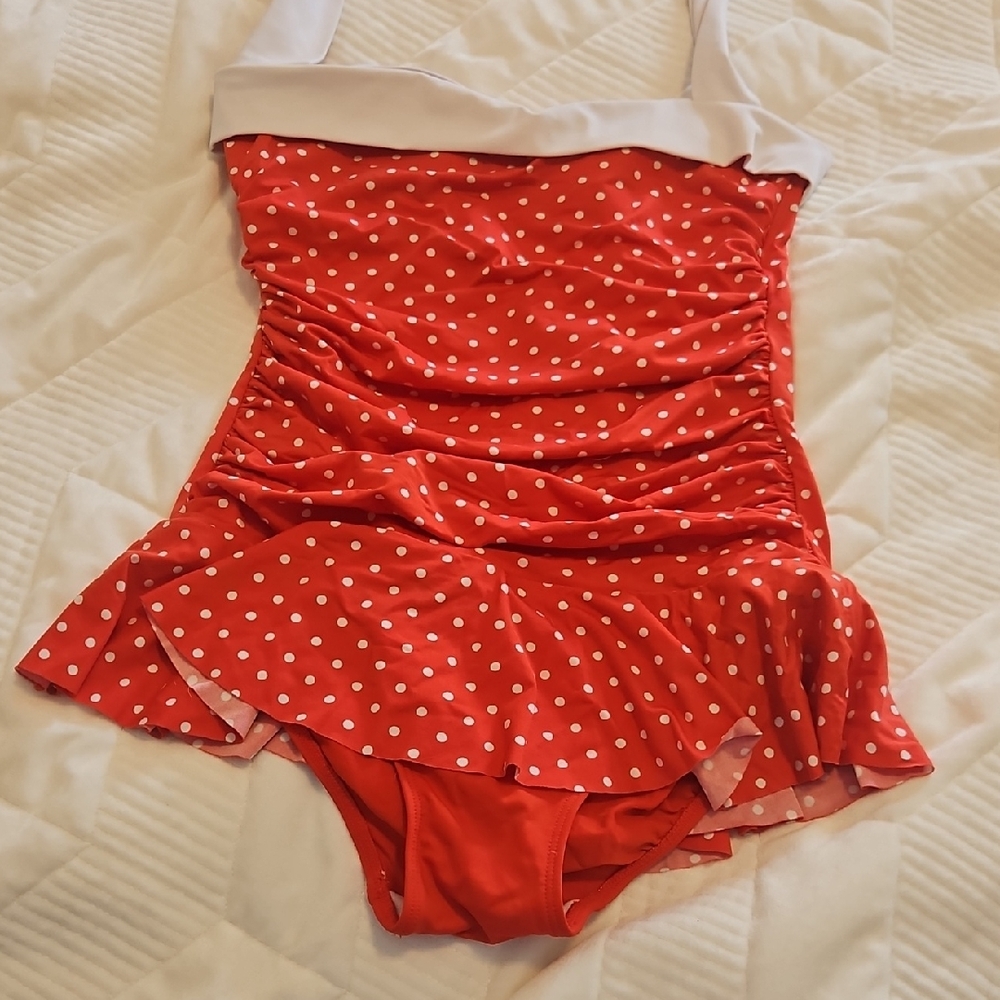 Red Polka Dot Swimsuit